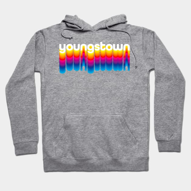 Hometown Pride - Youngstown Ohio - Rainbow Pride graphic Hoodie by Vector Deluxe